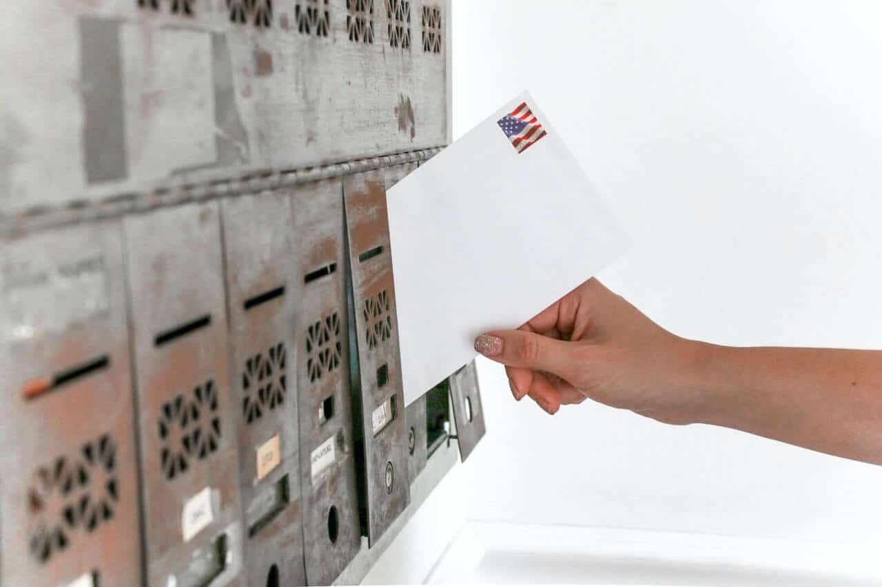 person sending letter